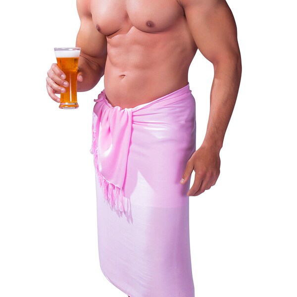 Mens Sarong / Pareo / Lavalava ~  Solid Color Sarong Handmade by Bali Artisans Beach Wrap Longyi-SOLID