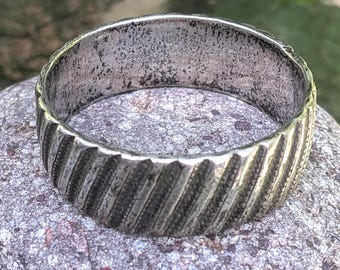 Moroccan Berber Silver Dowry Bracelet Bangle