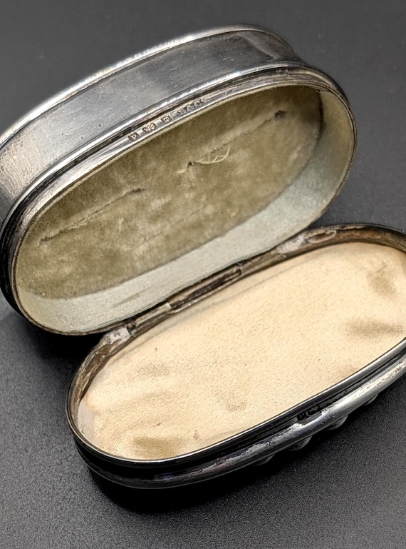Victorian Silver Snuff Ring Presentation Trinket … - image 3