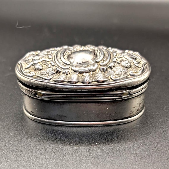 Victorian Silver Snuff Ring Presentation Trinket … - image 10
