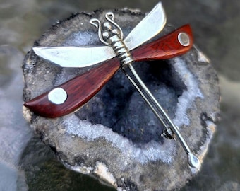 Spratling Dragonfly Brooch Pin Mexican Sterling Silver 1950