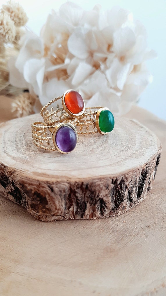 Bague en argent 925 et 7,40 carat de perre fne naturelle, sublme