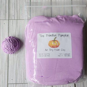 500g Lavender color air dry foam clay, fake bake supplies, clay for fake baking, kids clay, slime clay, soft clay, cosplay, light weight