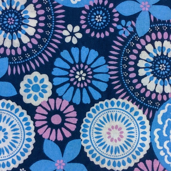 Boho Floral Blue Dusty Pink Accent Pillow Cover Envelope Etsy