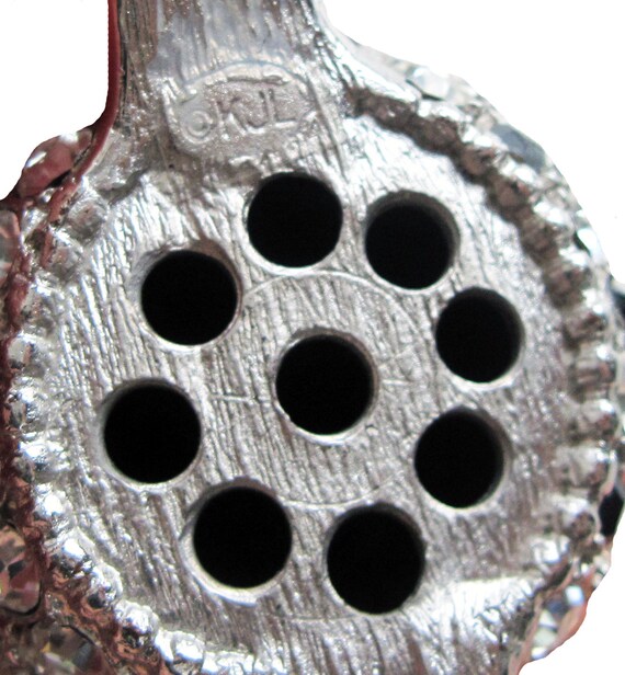 Signed KJL Rhinestone Ball Ring and Bracelet Set - image 5