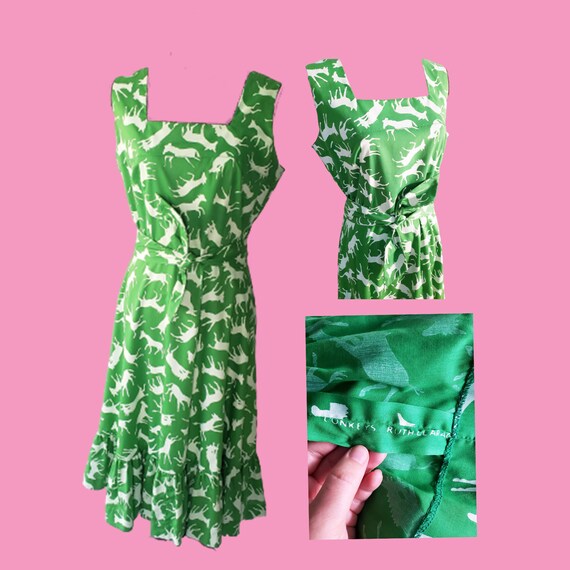 What a DONKEY! 60s RUTH CLARAGE Green Donkey Hand