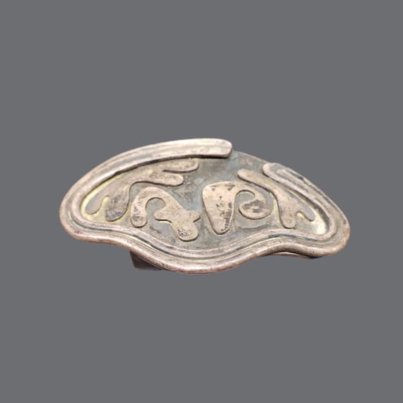 Art Smith Copper belt BUCKLE buckle Signed Art Smi