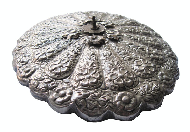 Rare TURKISH Dressing Table Heavy Etched SILVER MIRROR With Etsy