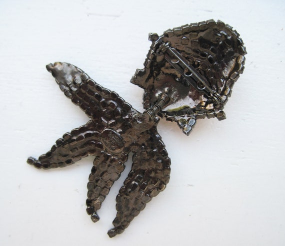 Vintage BETTINA VON WALHOF goldfish pin / brooch … - image 5