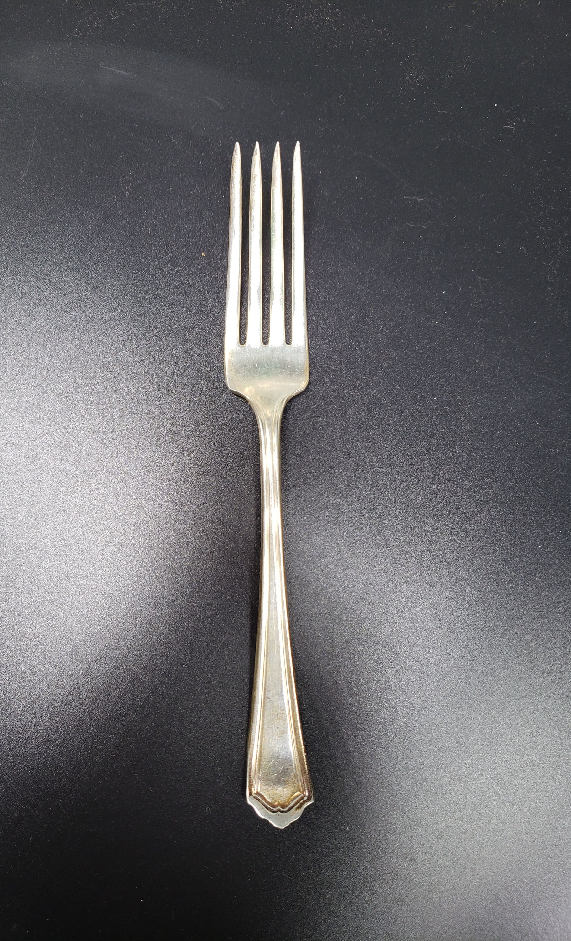 Whitby SILVER PLATE DECO Set of Forks / 44 Fullsize Silver Plate Forks