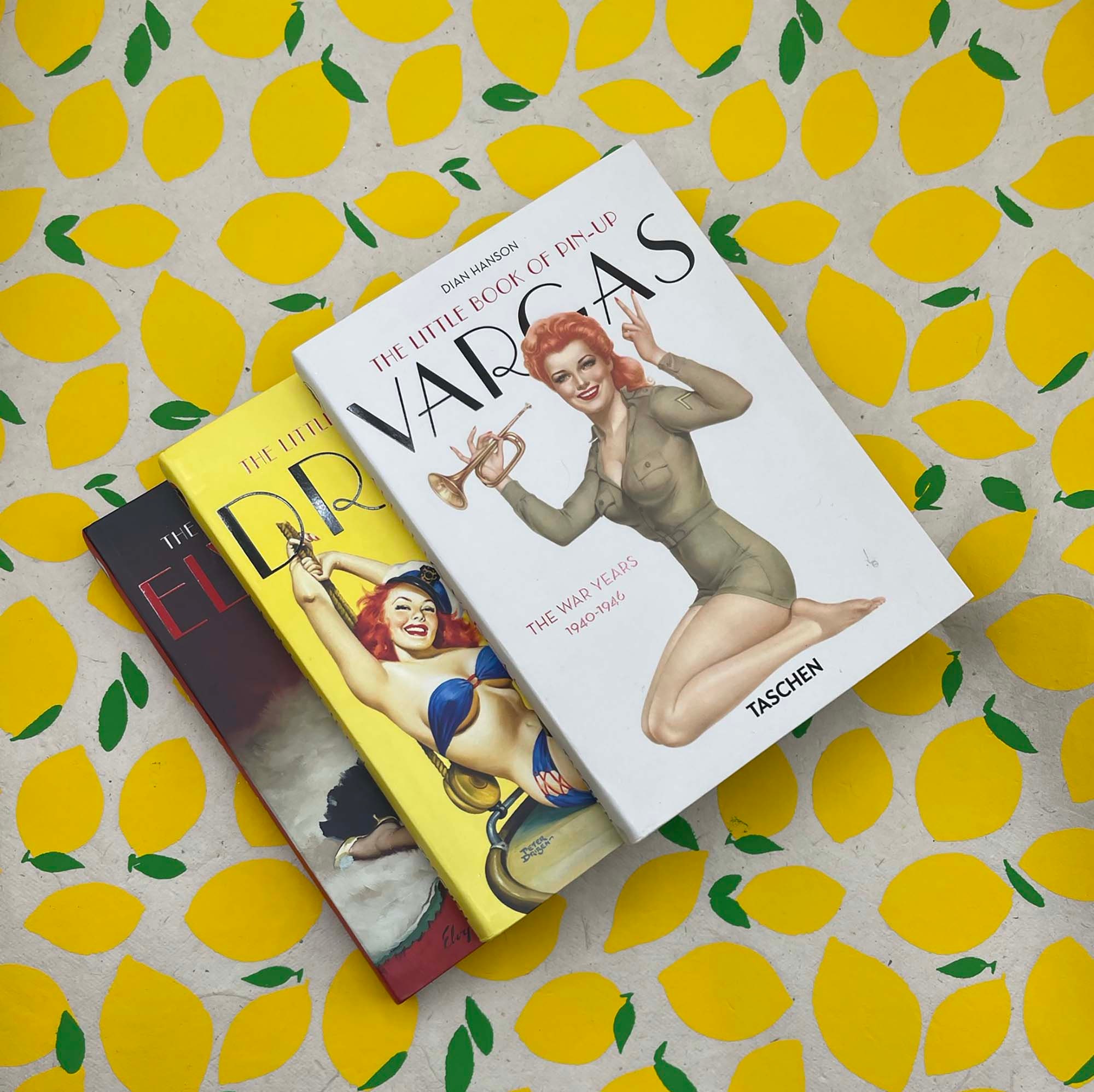 Set of 3 Pin-up Portrait Books Published in the 90s by
