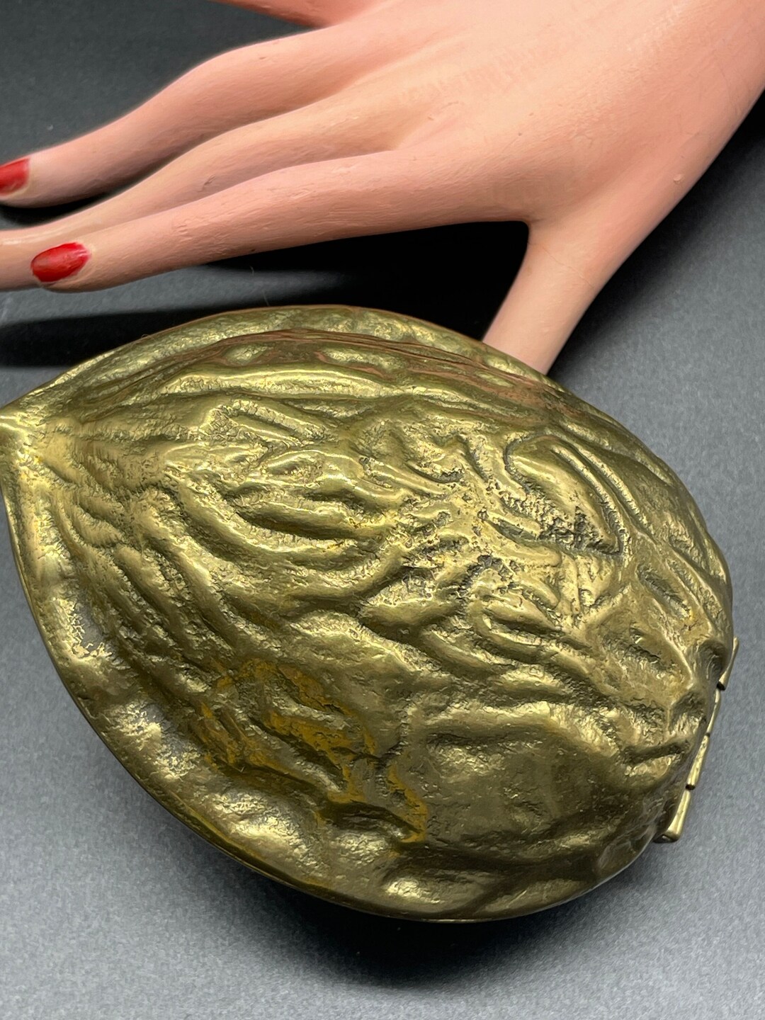 Solid BRASS WALNUT NUTCRACKER / Heavy Large Size Brass Walnut Etsy