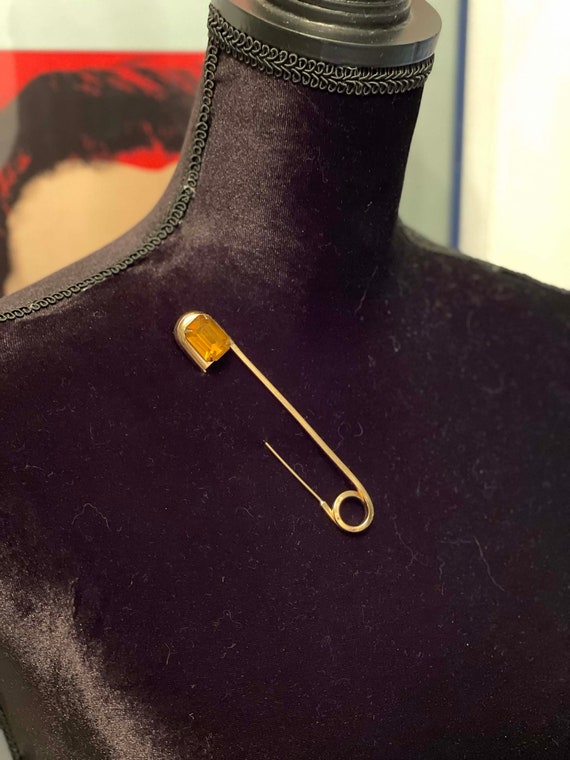 Vintage Large 14k Yellow Gold Safety Pin Brooch, Vintage Pin, Vintage Gold  Safety Pin, Vintage Gold Jewelry, Safety Pin, Solid Gold 