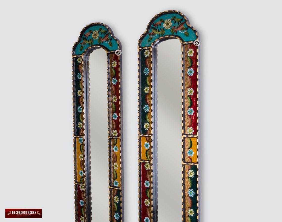 Long Narrow Mirror Wall Art 35.8 Tall Decorative Long Etsy