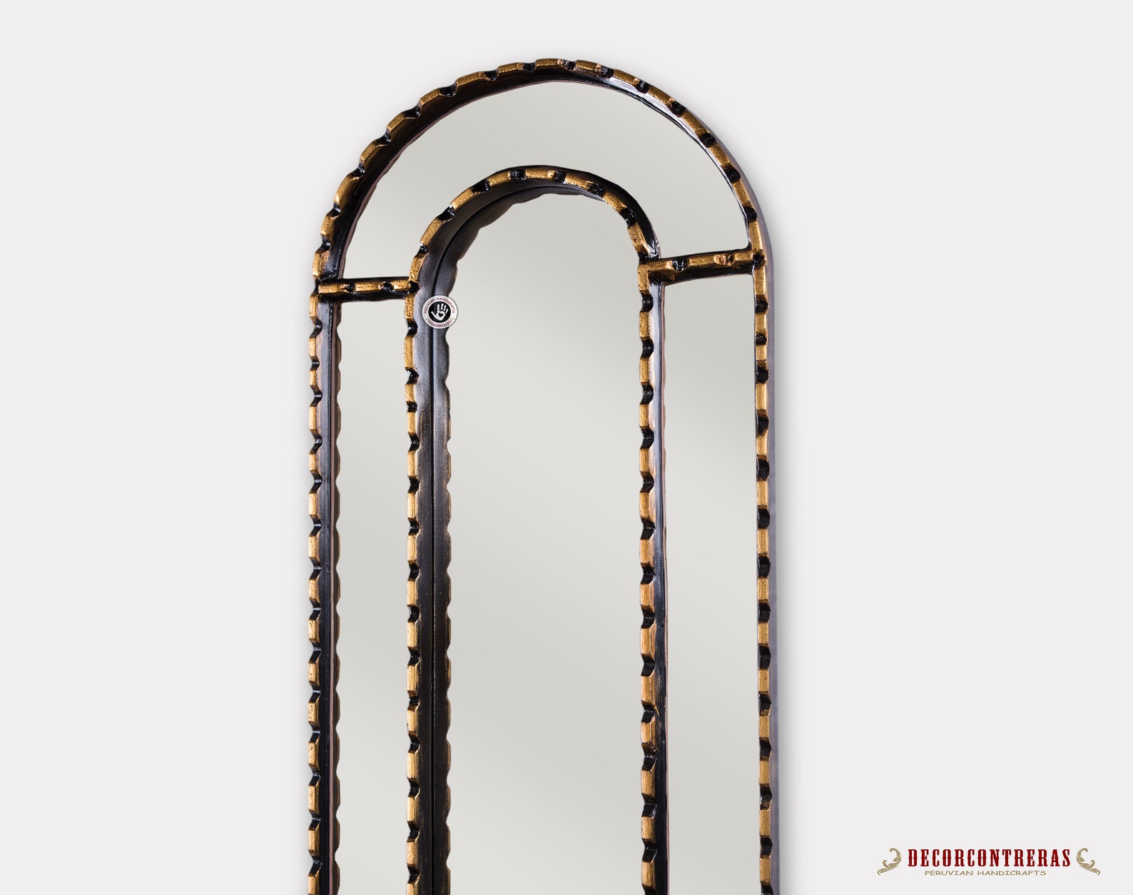 Long Narrow Wall Mirror 35.8tall Gold Wood Framed Wall Etsy UK