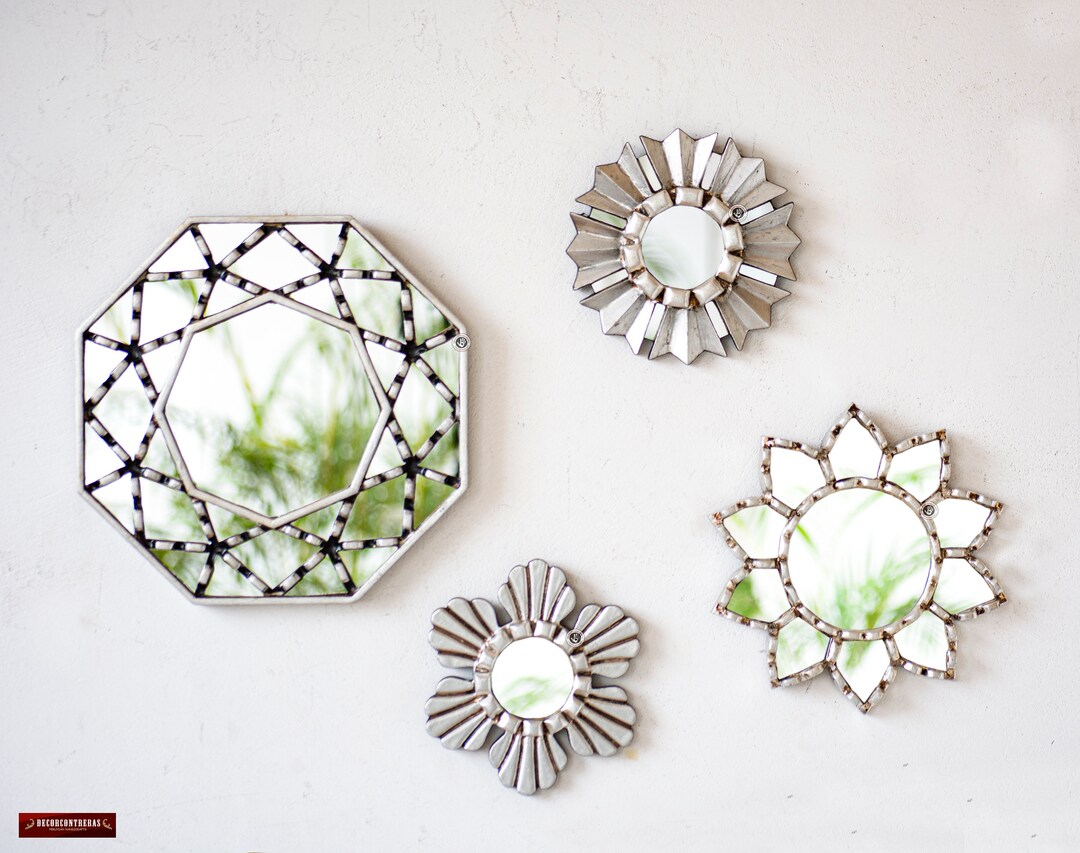 Peruvian Decorative Mirror Sets 4 for Wall Art Home Decor Etsy