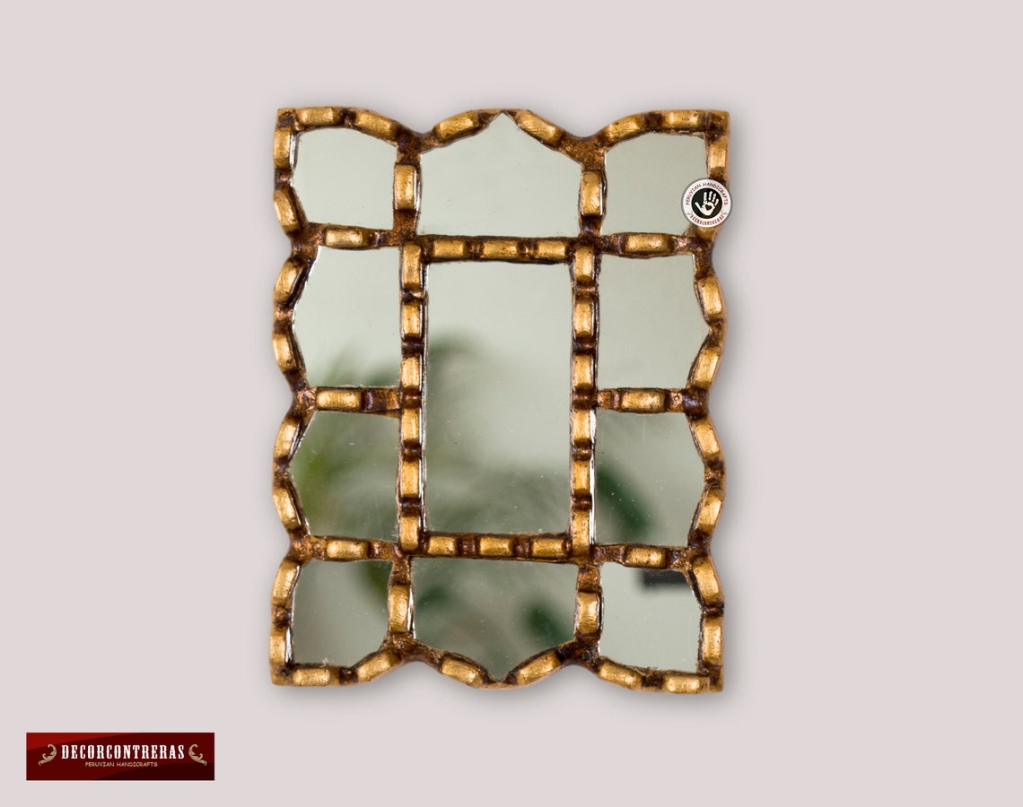 Small Gold Accent Mirror Set 3 for Wall Decorative Collection Etsy