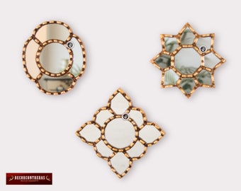 Miroirs décoratifs Cuzco Style 6 » Diamètre- Décorations intérieures - Décoration intérieure - Cadeaux insolites - Miroirs péruviens