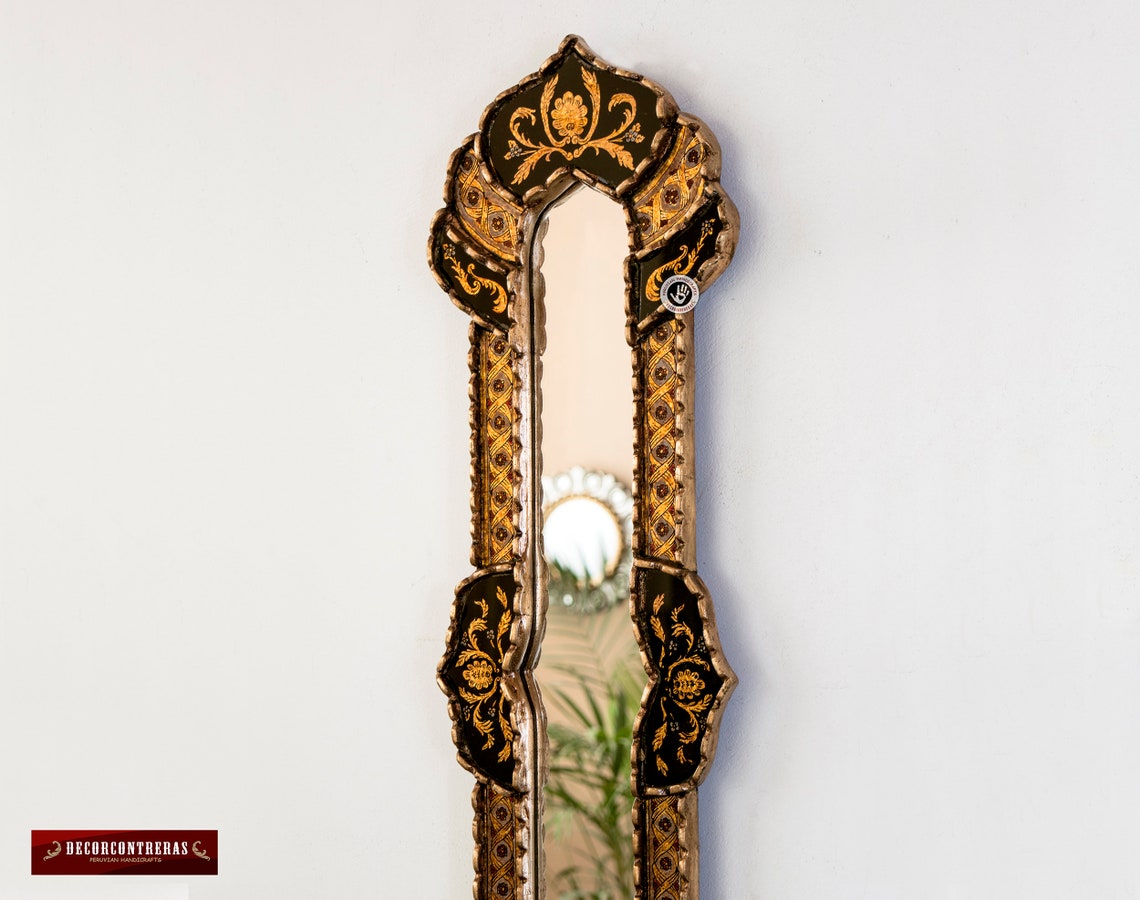 Long Narrow Rectangular Wall Mirror 35.4 Painting on Etsy