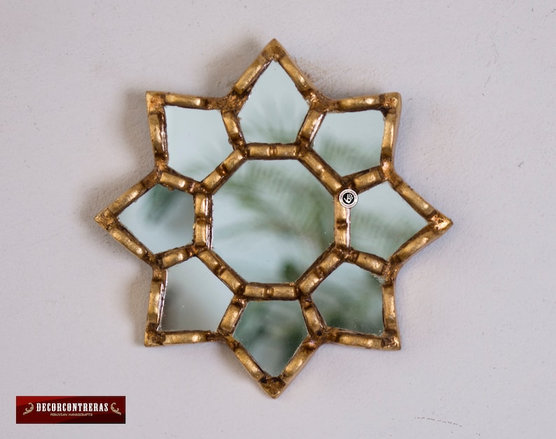 Small Gold Accent Wall Mirror Set of 3 Decorative Vintage Etsy