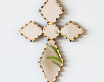 Handmade Gold Cross Wall Decor – Christian Wall Art from Peru – Religious Gift – Catholic Home Decor – Catholic Gifts – Housewarming Gift