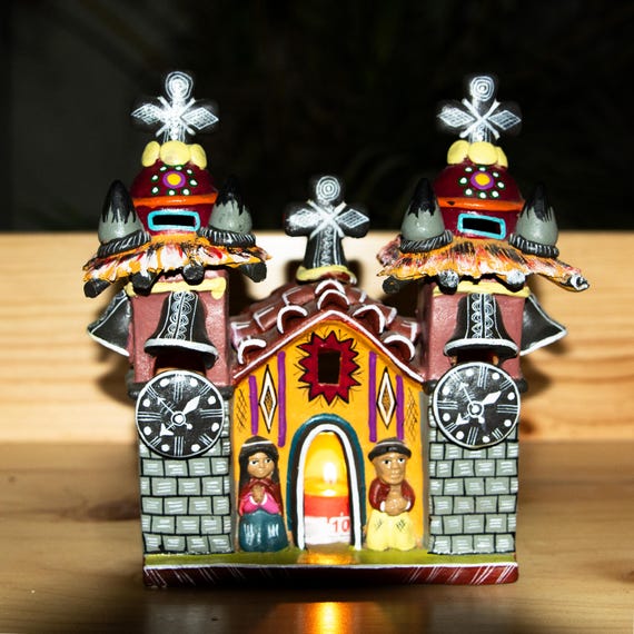 Peruvian Pottery Handmade Church – Galleria