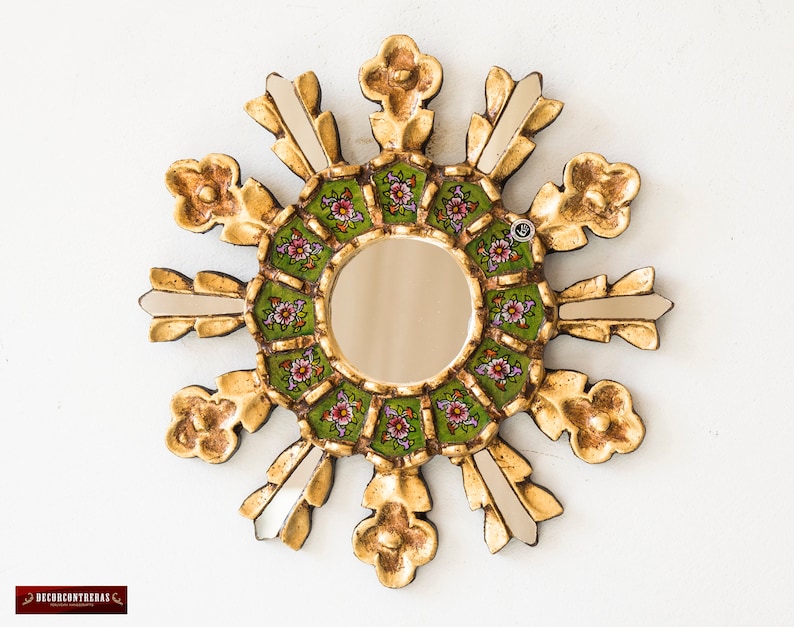 Sunburst Wall Mirrors Set 3 'cuzco Treasure' Peruvian Etsy Australia