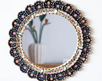 Runder Wandspiegel 60 Cm Mit Goldrahmen – Moderner Deko-Spiegel Für Bad & Wohnzimmer