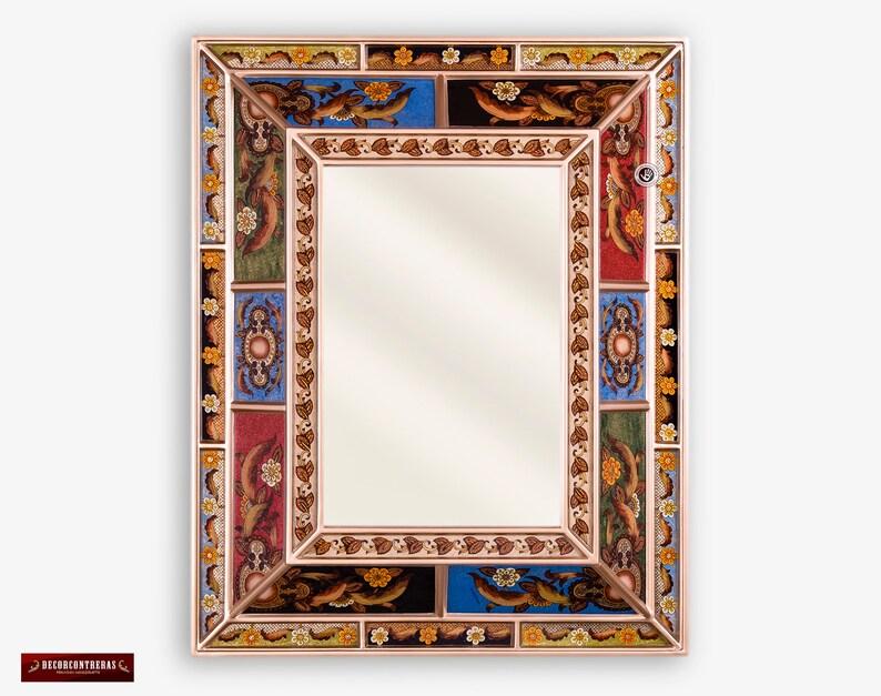 Handmade Decorative Mirror For Wall Decor Flower Image 0