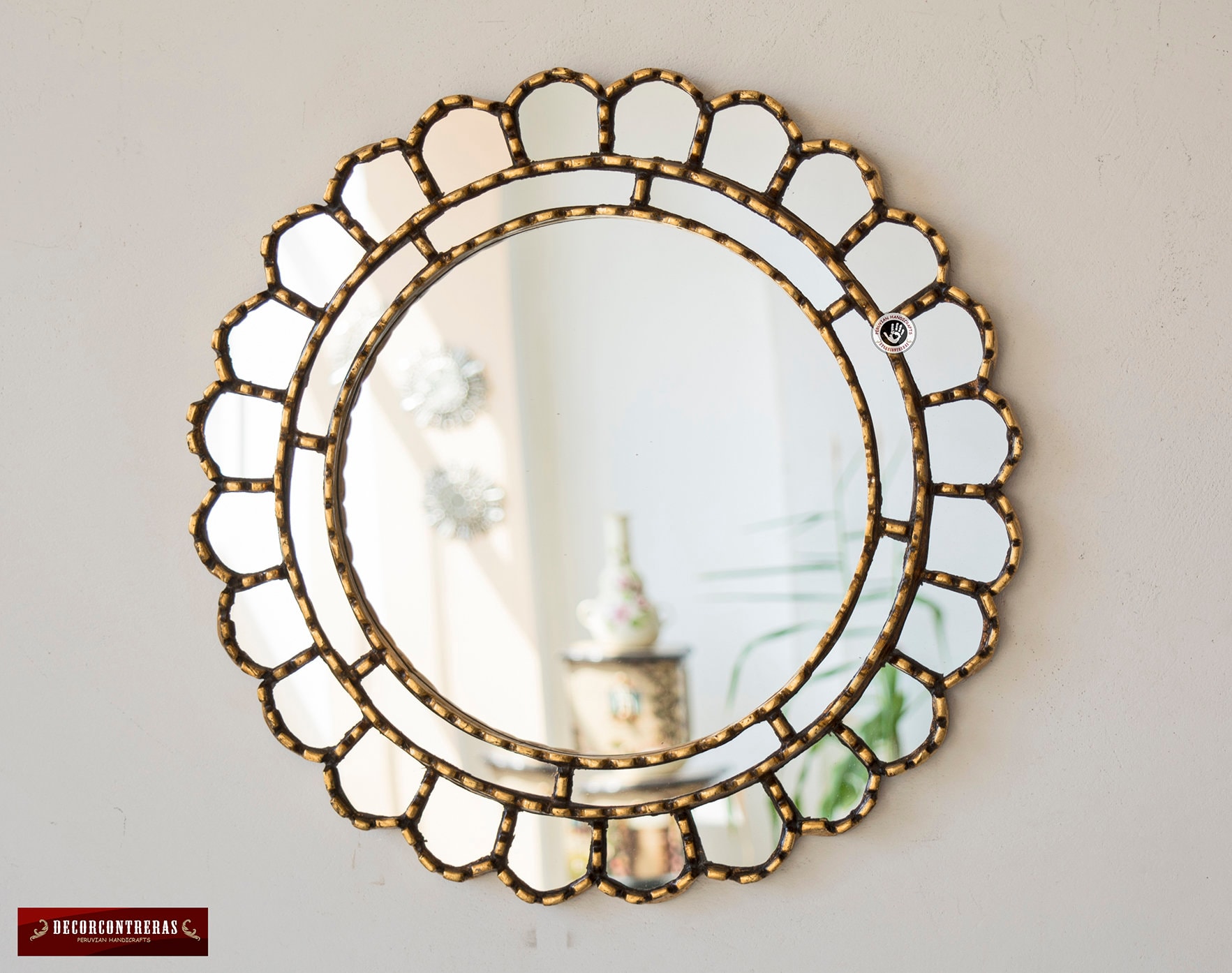 Bathroom Wall Mirrors Decorative Oval Mirror for wall The Golden Peruvian Oval Wood Framed Accent Mirror Gold Oval Accent Wall Mirror 