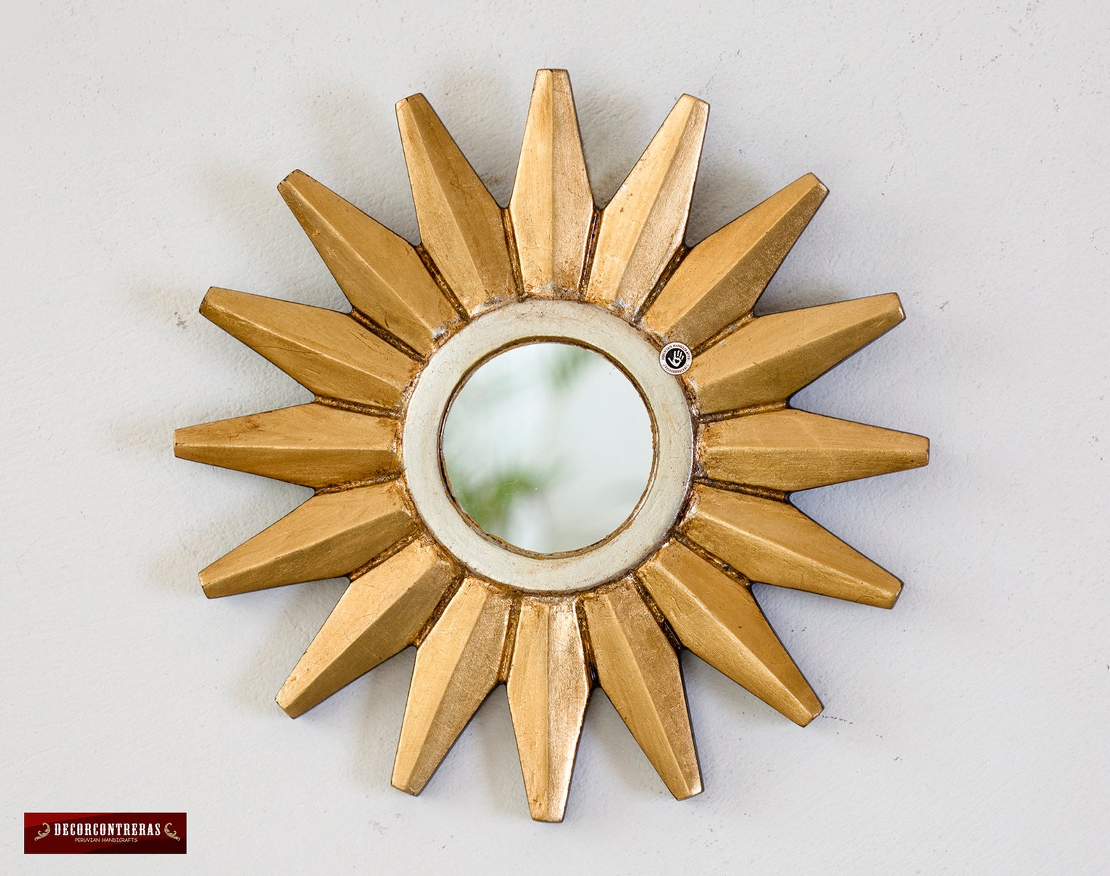 Small Sunburst Mirror set 5 Sun & Star Handmade Etsy