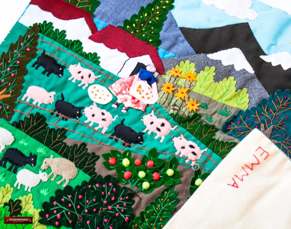 Peruvian Landscape Quilted Wall Hangings Decoration Unique Woven Fabric Wall Art Home Office Decor Chritsmas Gift for Wall Decor Etsy Canada