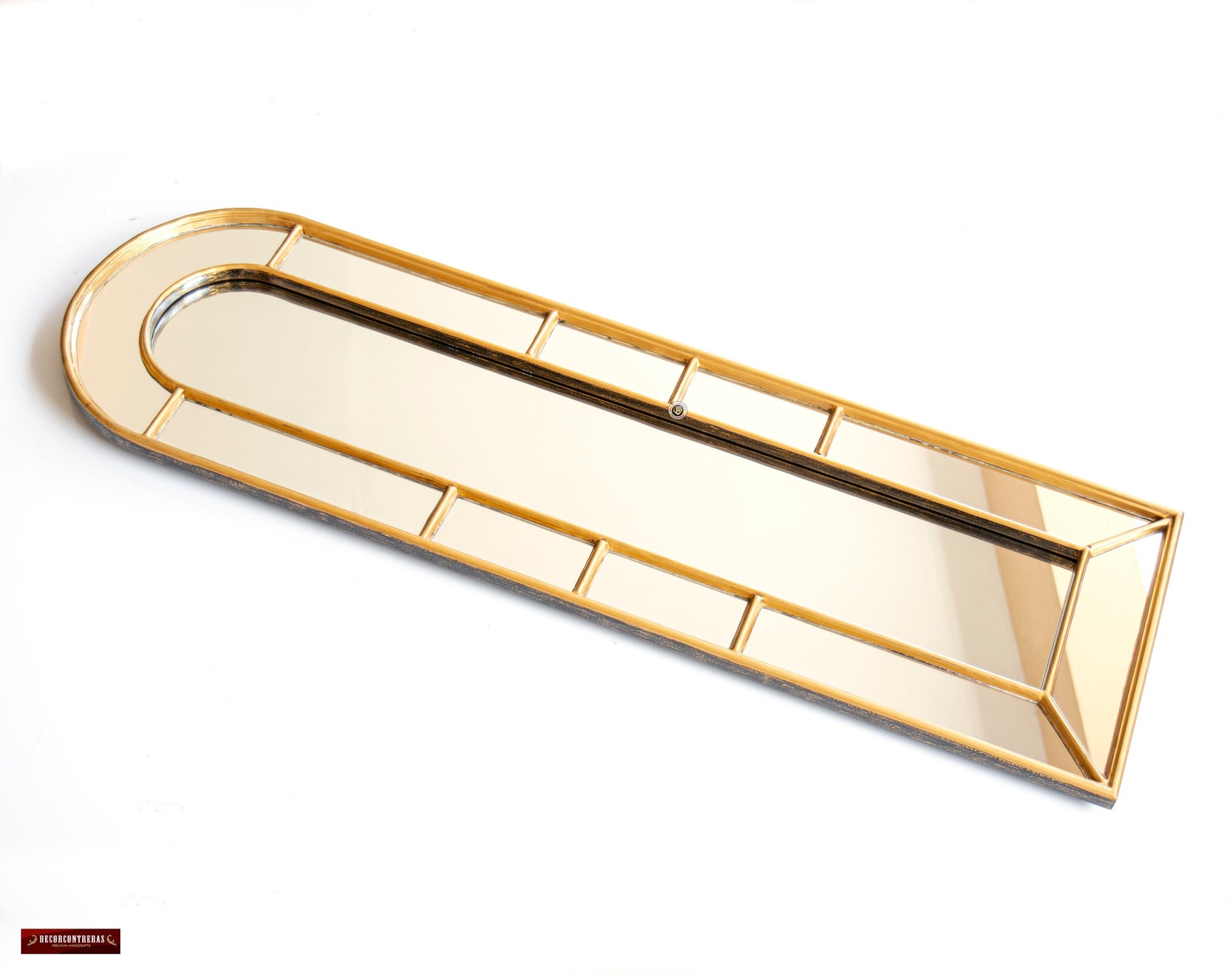 Large Modern Narrow Hanging Mirror Home Wall Decor Gold Etsy