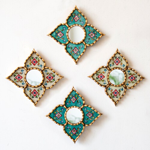 Decorative Small Wall Hanging Mirror Set 7 for Home Wall Art Etsy