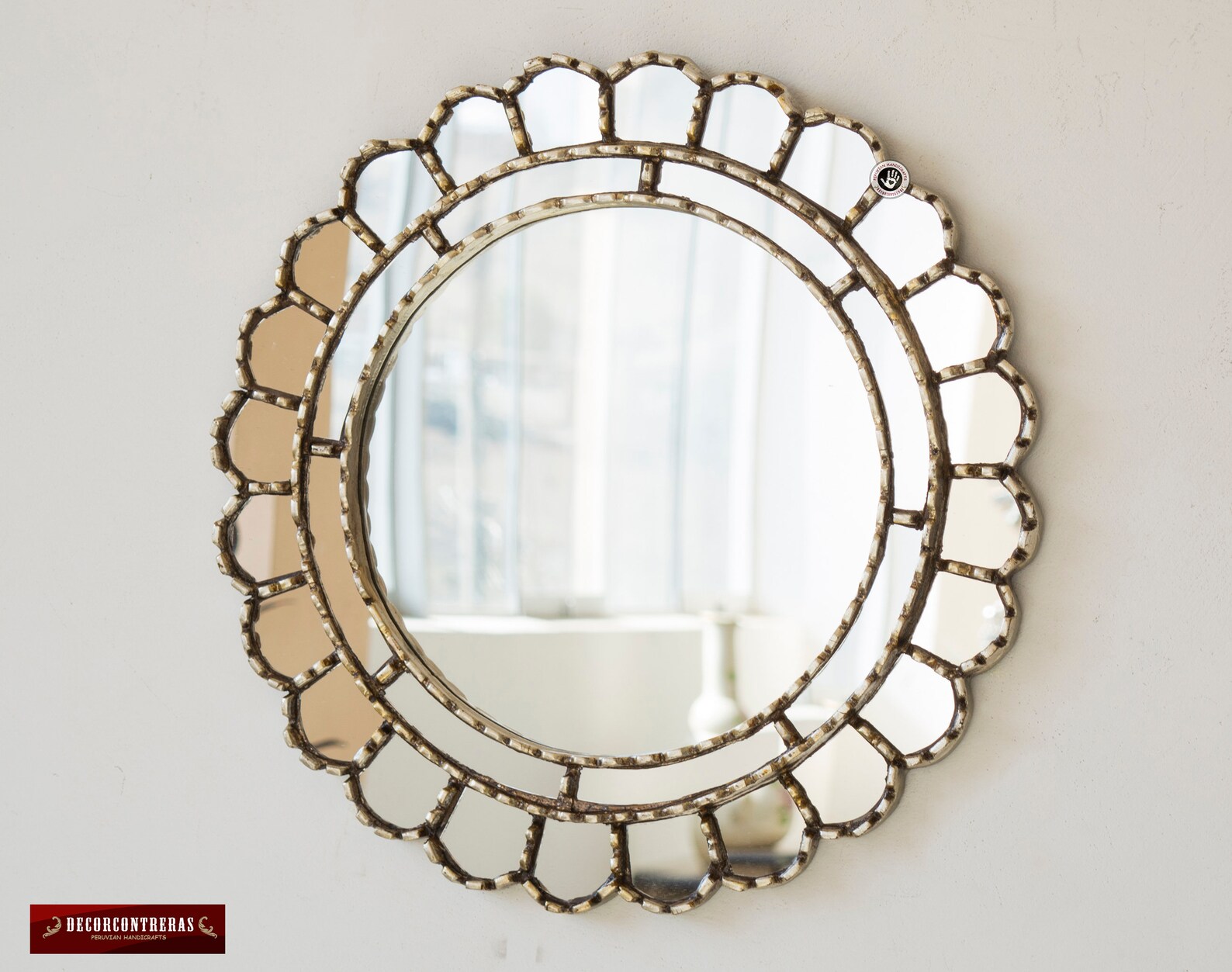 Decorative Accent Round Mirror for Wall 17.7in cuscaja Etsy