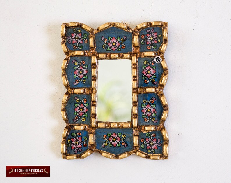 Small Decorative Wall Mirror Set of 3 Accent Vintage Mirrors Etsy