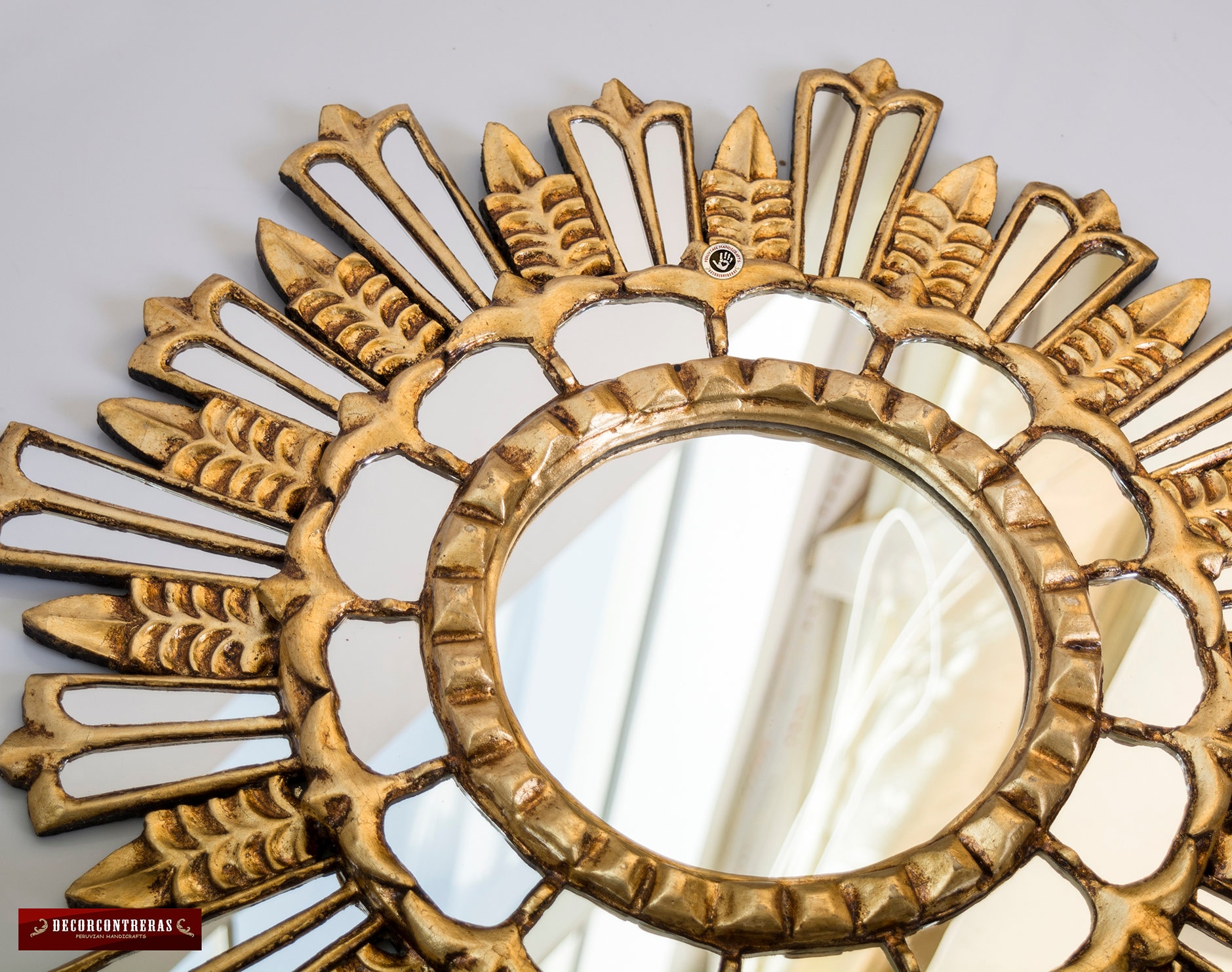 Decorative Round Wall Mirror 23.6" Wall Decor- Bathroom Wall Mirror ...