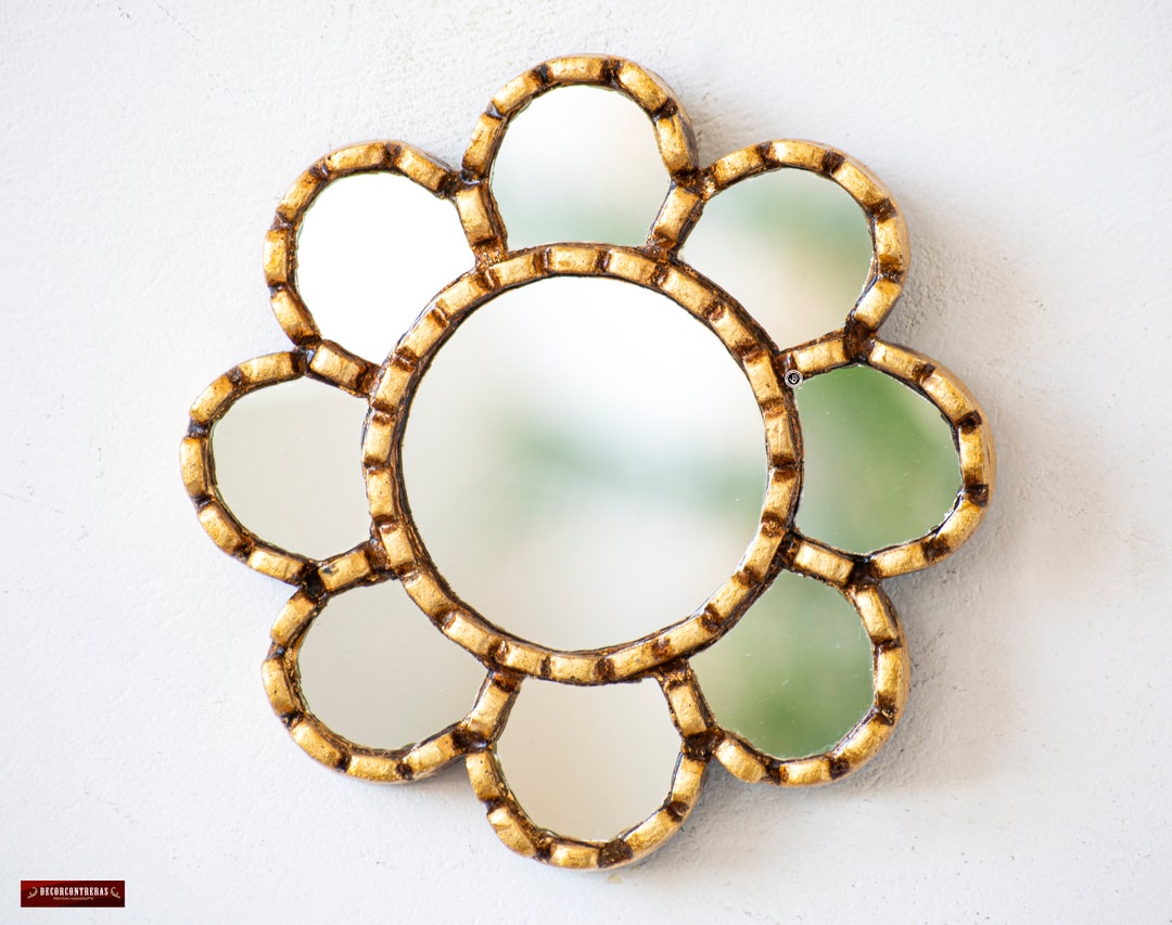 Vanity Hanging Round Mirror Wall Decor Home Christmas Gifts Decor Gold