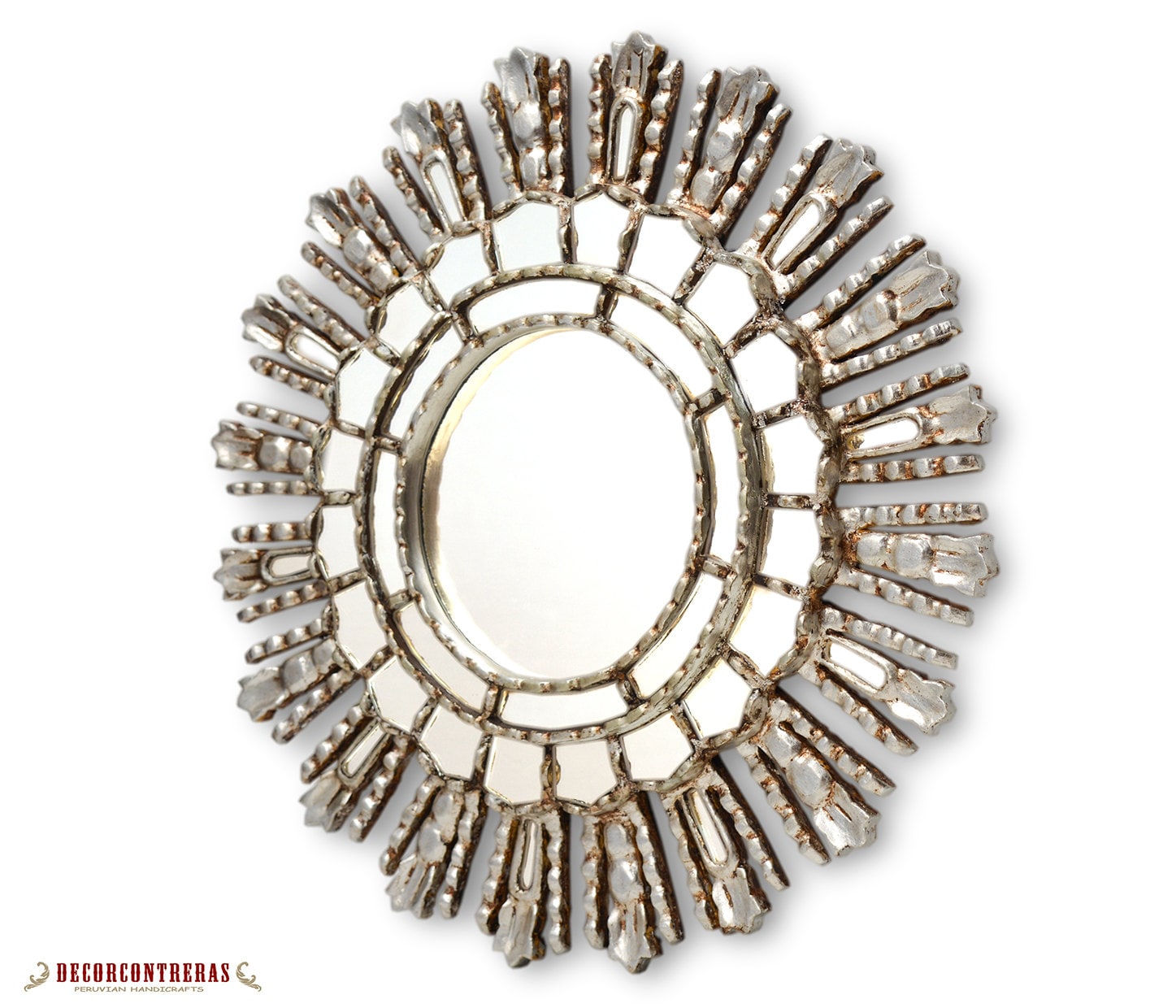 Silver Decorative Mirrors 17.7 Mirror Cuzco Style Etsy