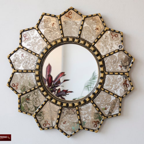 Industrial Style Leaded Mirror Handmade by Catfish Glass Etsy UK