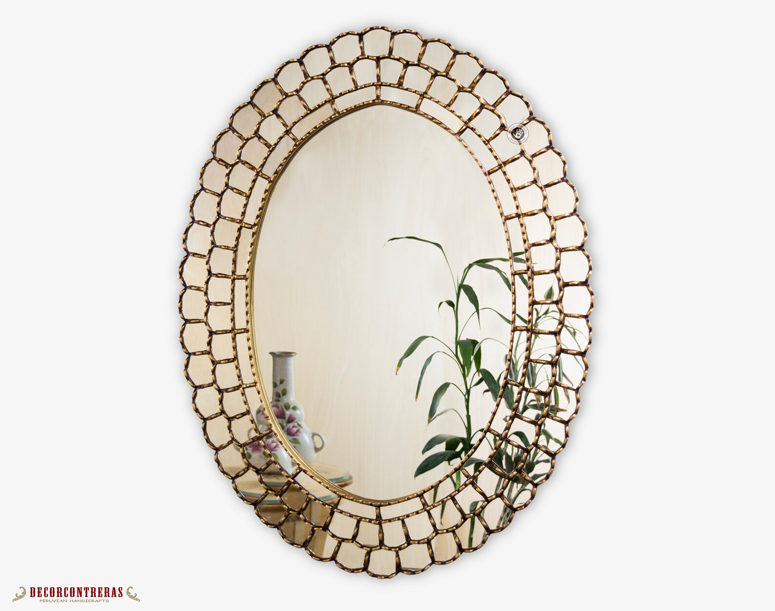 Extra Large Oval wall Mirror 36x28 Gold Wood Framed Etsy