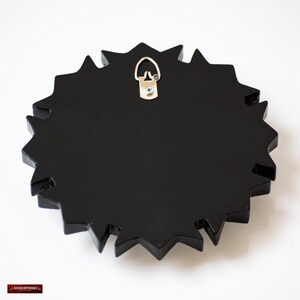 Gold Small Mirror 6" - Hand-Carved Peruvian Bronze Leaf Art for Gallery Wall - Unique Mothers Day Gift for Her | USA No Duties image 4