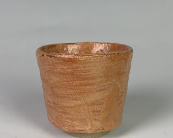 Red Shino Glazed Cup (Yunomi)