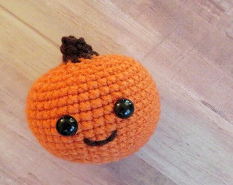 Pumpkin Amigurumi Decorative Toy, Crocheted