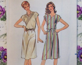 Facile VINTAGE anni 1970 Butterick 3730 vestito modello sz 12 UNCUT