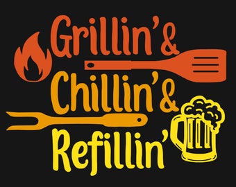 Download Grillin And Chillin Svg Etsy