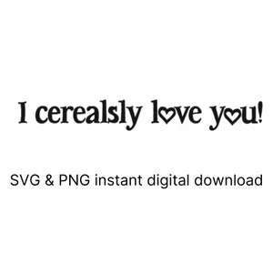 Je vous aime instantanément télécharger numériqueMENT SVG pour Cricut ou Silhouette et plus encore!