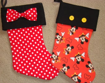 Disney Mickey-inspired Christmas Stocking