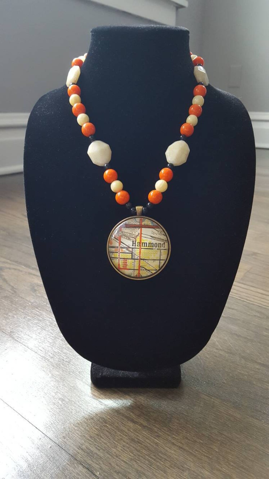 Hammond Indiana Statement Necklace Cuando la Región está Etsy España