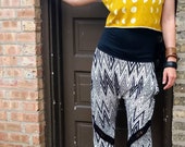 NEW Jane Pants- Black White Zig Zag